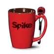 Roberta Mug & Spoon - 16oz - Imprinted | https://www.bestnamebadges.com