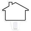 House Shaped Clip Note & Coupon Holder Magnet | https://www.bestnamebadges.com