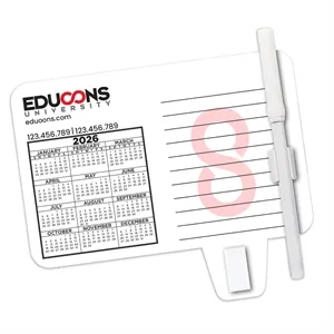 Magnetic Calendar - Memo Board with Erase Pen & Clip
