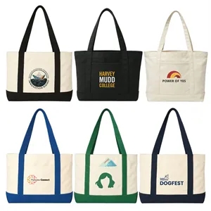 14 oz. Cotton Canvas Jumbo Trader Tote Bag
