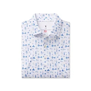 Fairway & Greene Men's National Print Polo USA MADE