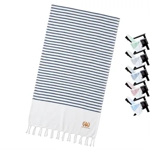 Recycled Stripe Beach Blanket - (34" x 65")