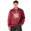 Custom Sublimated Composite Cotton Zipper Sweatshirt | https://www.bestnamebadges.com