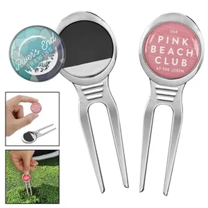 Magnetic Golf Divot Fixer Repair Tool & Marker