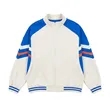 Unisex Full Zip Contrast Varsity Cardigan Jacket With Pocket | https://www.bestnamebadges.com