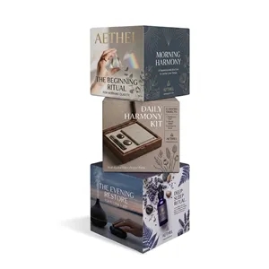 Rotating 3D Fabric Cube Display Hardware 2.5ft