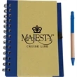 Eco Spiral Notebook with Paper Barrel Pen | https://www.bestnamebadges.com