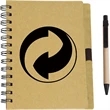 Eco Spiral Notebook with Paper Barrel Pen | https://www.bestnamebadges.com