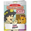 Coloring Book - Escaping Fire Danger | https://www.bestnamebadges.com