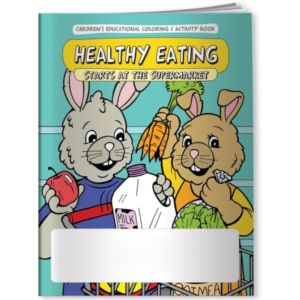 Coloring Book - Healthy Eating - Supermarket
