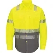 Bulwark Men's Tall Hi-Visibility Color Block Uniform Shir... | https://www.bestnamebadges.com