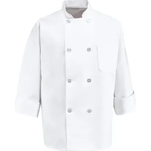 Chef Designs Eight Pearl Button Chef Coat - 0403