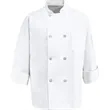 Chef Designs Eight Pearl Button Chef Coat - 0403 | https://www.bestnamebadges.com