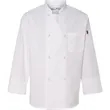 Chef Designs Eight Knot Button Chef Coat With Thermometer... | https://www.bestnamebadges.com