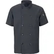 Chef Designs Mimix™ Short Sleeve Chef Coat With OilBlok -... | https://www.bestnamebadges.com