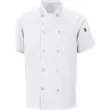 Chef Designs Mimix™ Short Sleeve Chef Coat With OilBlok -... | https://www.bestnamebadges.com