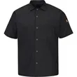 Chef Designs Mimix™ Short Sleeve Cook Shirt With OilBlok ... | https://www.bestnamebadges.com