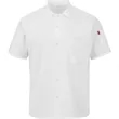 Chef Designs Mimix™ Short Sleeve Cook Shirt With OilBlok ... | https://www.bestnamebadges.com