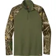 Russell Outdoors Realtree Colorblock Performance 1/4-Zip | https://www.bestnamebadges.com