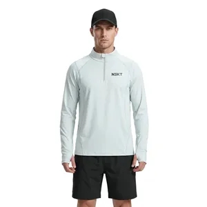 Men's Fishing Quarter Zip Sweatshirt With Reflective Stripe