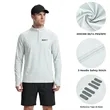Men's Fishing Quarter Zip Sweatshirt With Reflective Stripe | https://www.bestnamebadges.com
