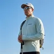 Men's Fishing Quarter Zip Sweatshirt With Reflective Stripe | https://www.bestnamebadges.com