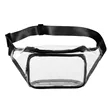 Clear Fanny Pack With Two Zipper Pockets | https://www.bestnamebadges.com