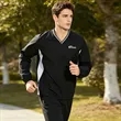 Men's V-Neck Raglan Long Sleeve Wind Jacket | https://www.bestnamebadges.com