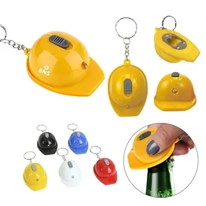 Mini Hat Flashlight Bottle Opener with Keychain