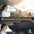 Foldable Car Windshield Sun Shade Reflective Cover | https://www.bestnamebadges.com