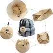 Waterproof Foldable Bucket Hat UV Protection Outdoor | https://www.bestnamebadges.com