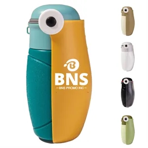 Foldable Pet Water Bottle with Carabiner and Spill Bowl