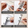 Reusable Clam Dispenser Binder Stapler 50pcs Clips | https://www.bestnamebadges.com