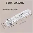Reusable Clam Dispenser Binder Stapler 50pcs Clips | https://www.bestnamebadges.com