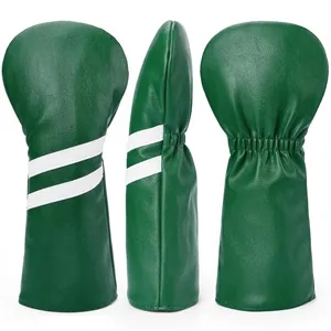 Golf Club Wood and Hybrid Head Cover PU Leather Headcover