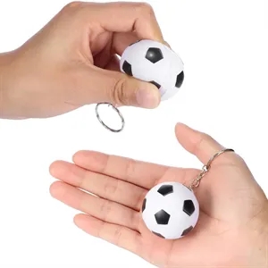 Soccer Ball Stress Reliever Keychain