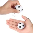 Soccer Ball Stress Reliever Keychain | https://www.bestnamebadges.com