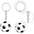Soccer Ball Stress Reliever Keychain | https://www.bestnamebadges.com