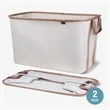 CleverMade® 2-PACK Premium Collapsible Laundry Basket LUXE | https://www.bestnamebadges.com