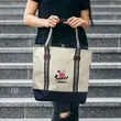 Large Sea Coast Polyester Tote Bag | https://www.bestnamebadges.com