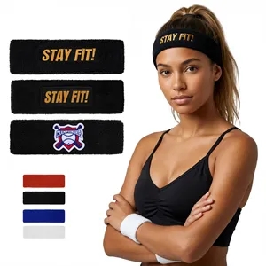 Terry Cotton Gym Sweat Headband