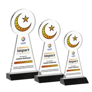 Crescent & Star VividPrint™ Award - Black