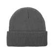 Custom Cuffed Knit Beanie With Faux Leather Patch | https://www.bestnamebadges.com