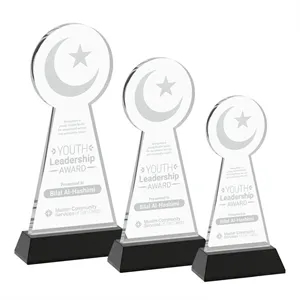 Crescent & Star Award on Hartford Base - Black
