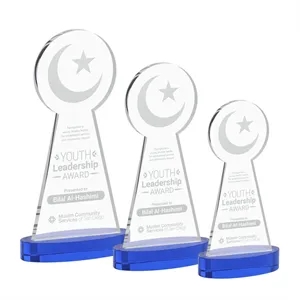 Crescent & Star Award on Alberton Base - Blue