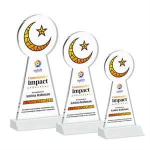 Crescent & Star VividPrint™ Award - White