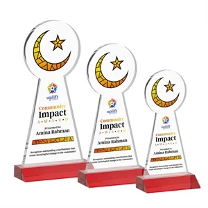 Crescent & Star VividPrint™ Award - Red