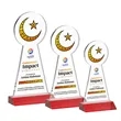 Crescent & Star VividPrint™ Award - Red | https://www.bestnamebadges.com