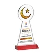 Crescent & Star VividPrint™ Award - Red | https://www.bestnamebadges.com