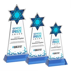 Star of David VividPrint™ Award on Hartford Base - Sky Blue